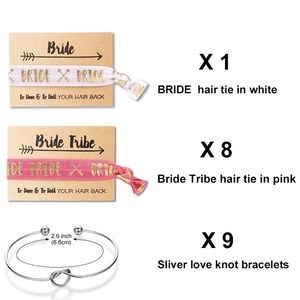 👰 BRIDE TRIBE SILVER BACHELORETTE BRACELETS *NEW*